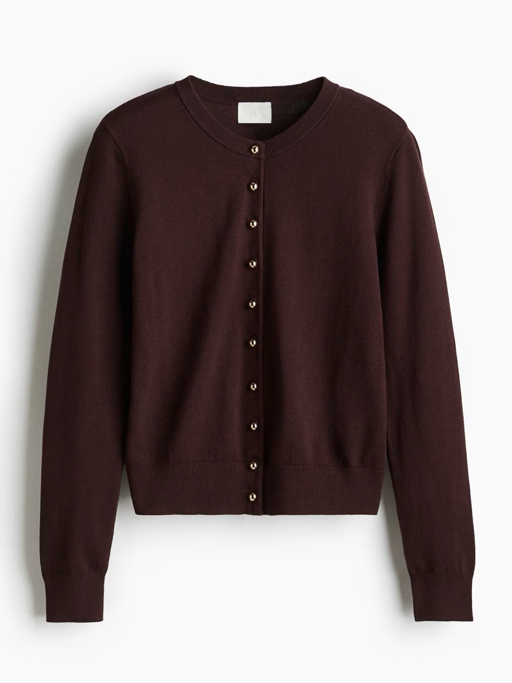 H&M Burgundy Knit Cardigan